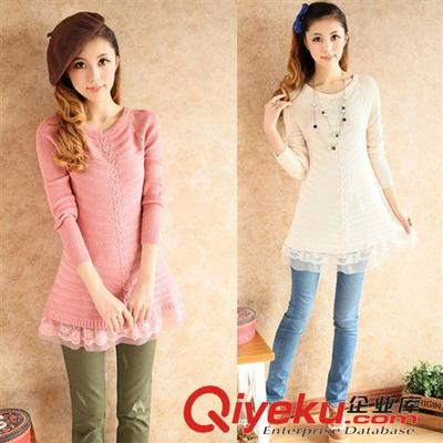 4月份新款 2015新款女裝毛衫中長款針織衫蕾絲修身毛衣女 廠家直銷圖片|4月份新款 2015新款女裝毛衫中長款針織衫蕾絲修身毛衣女 廠家直銷產(chǎn)品圖片由吳愛杰(個體經(jīng)營)公司生產(chǎn)提供-