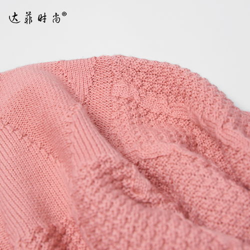 2018秋裝新款優(yōu)雅圓領麻花辮針織套頭毛衣百搭針織開叉半裙套裝